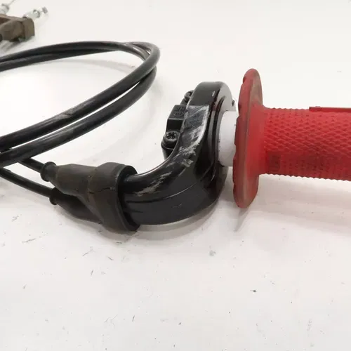 Suzuki RMZ250 - Stock Throttle Tube w/ Cables Set Housing - 2018 RM-Z 250 OEM