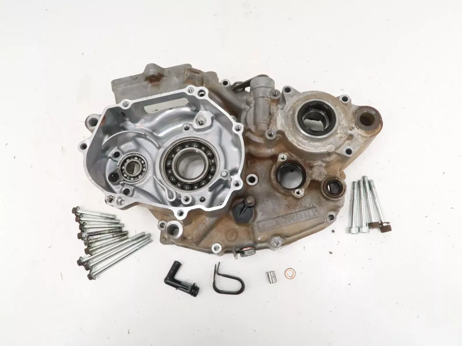 【2024新春福袋】 Left Stock - KX450F Kawasaki Side Half End Bottom Case Crank その他