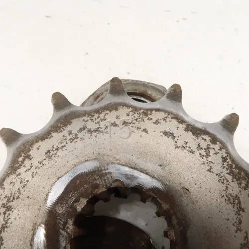 Suzuki DRZ 400 - 15 Tooth Front Sprocket w/ Nut - 2005 DR-Z 400S OEM