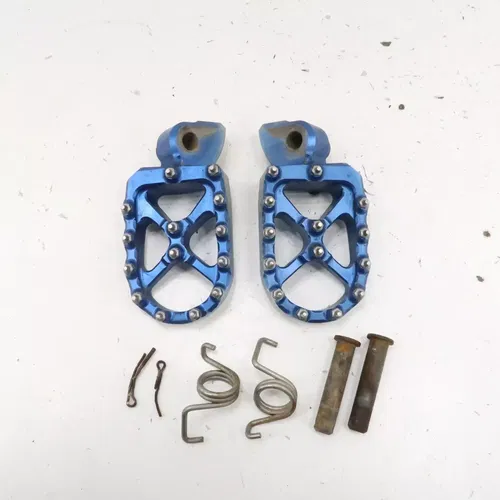 Yamaha YZ450F Flo Pro Series Footpegs Foot Pegs Pair Blue 2020 YZ450
