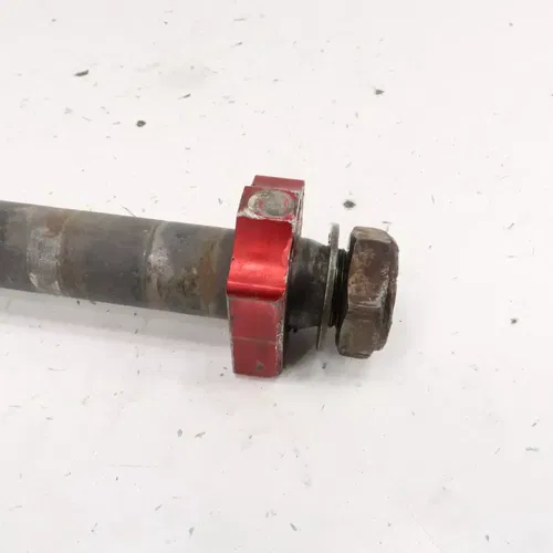 Honda CRF250R - Stock Rear Wheel Axle Bolt w/ Chain Blocks - 2006 CRF 250 OEM
