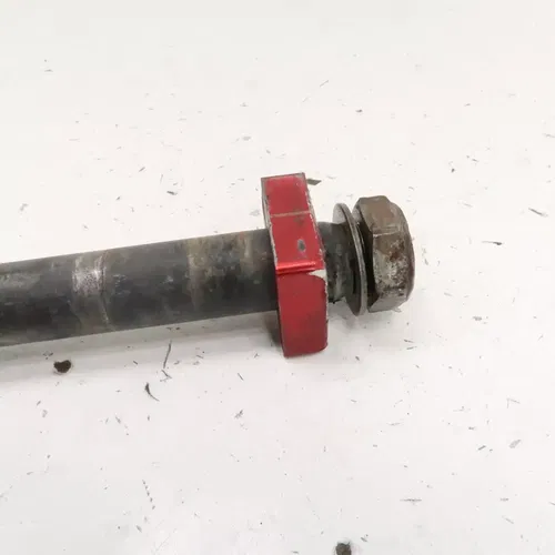 Honda CRF250R - Stock Rear Wheel Axle Bolt w/ Chain Blocks - 2006 CRF 250 OEM