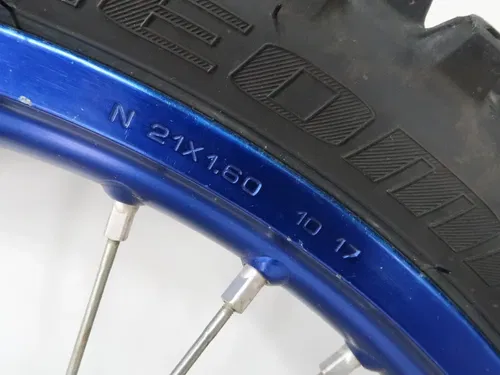 Yamaha YZ450F - Stock Blue Front Wheel w/ Brake Rotor Excel Rim - 2014 YZ450 OEM