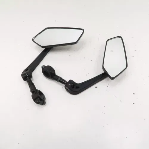 Handlebar Clamp Mirrors Set 7/8 Bar Clamp Rearview Mirror Adjustable