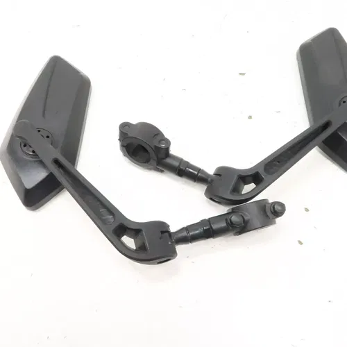 Handlebar Clamp Mirrors Set 7/8 Bar Clamp Rearview Mirror Adjustable