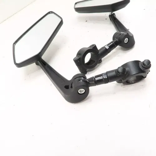 Handlebar Clamp Mirrors Set 7/8 Bar Clamp Rearview Mirror Adjustable