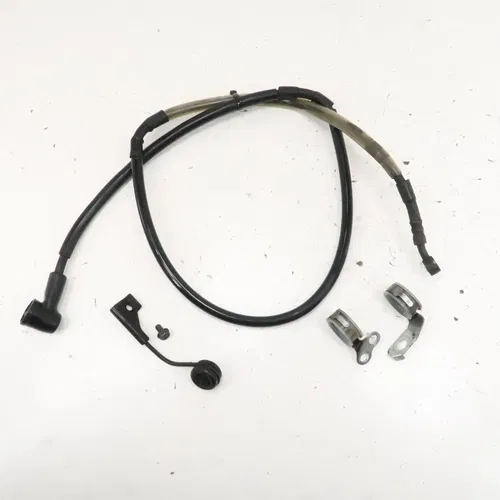 Kawasaki KLX250SF - Stock Front Brake Hose w/ Clamps Guides - 2009 KLX 250 OEM