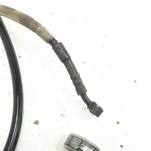 Kawasaki KLX250SF - Stock Front Brake Hose w/ Clamps Guides - 2009 KLX 250 OEM