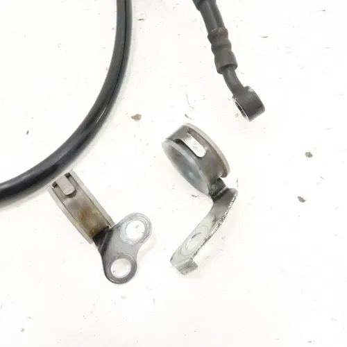 Kawasaki KLX250SF - Stock Front Brake Hose w/ Clamps Guides - 2009 KLX 250 OEM
