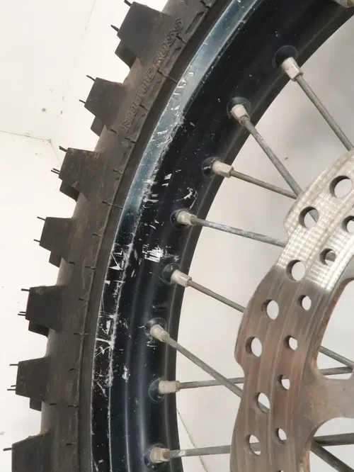 Kawasaki KX450F - Stock Rear Wheel w/ Cracked Rim - 2014 KX 450 OEM