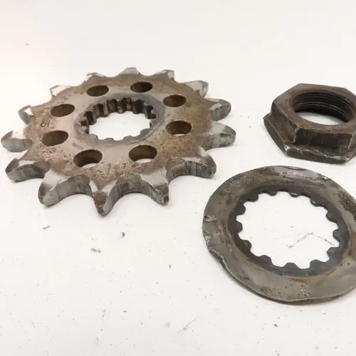 Yamaha YZ450F - Stock 14 Tooth Front Sprocket w/ Nut - 2014 YZ450 OEM
