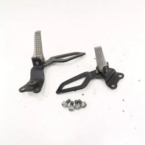 Suzuki DRZ400S - Stock Passenger Foot Peg Set w/ Brackets - 2006 DRZ 400 OEM