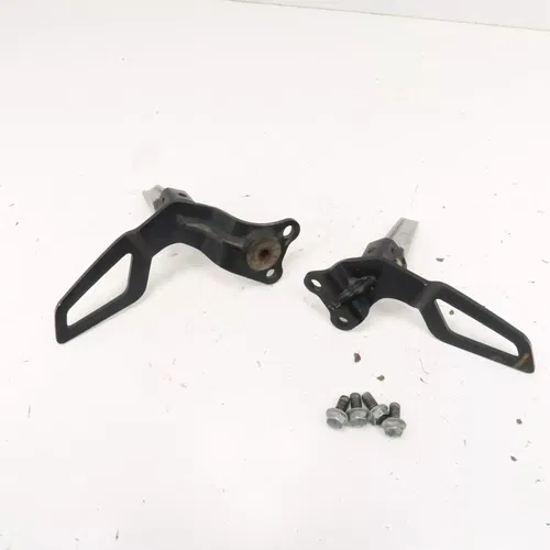 Suzuki DRZ400S - Stock Passenger Foot Peg Set w/ Brackets - 2006 DRZ 400 OEM
