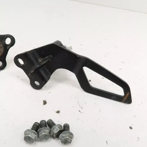 Suzuki DRZ400S - Stock Passenger Foot Peg Set w/ Brackets - 2006 DRZ 400 OEM