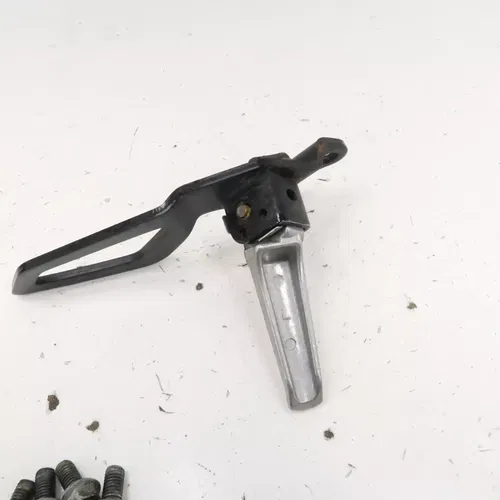 Suzuki DRZ400S - Stock Passenger Foot Peg Set w/ Brackets - 2006 DRZ 400 OEM