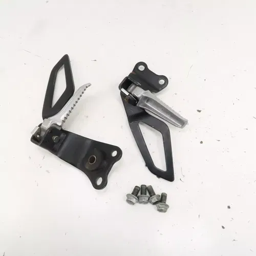 Suzuki DRZ400S - Stock Passenger Foot Peg Set w/ Brackets - 2006 DRZ 400 OEM