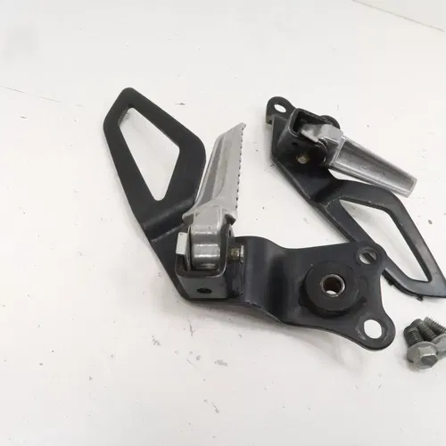 Suzuki DRZ400S - Stock Passenger Foot Peg Set w/ Brackets - 2006 DRZ 400 OEM