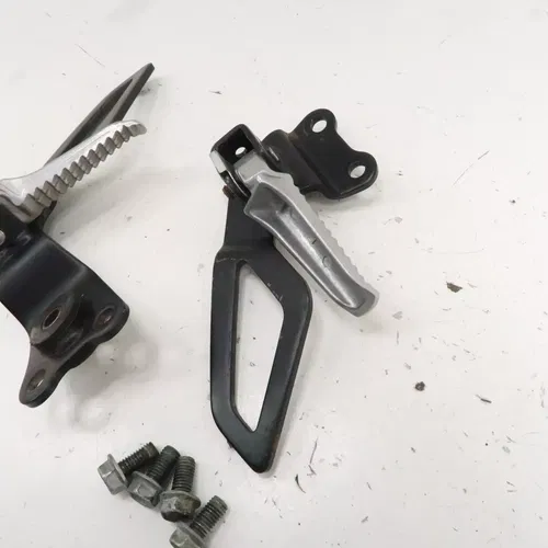 Suzuki DRZ400S - Stock Passenger Foot Peg Set w/ Brackets - 2006 DRZ 400 OEM