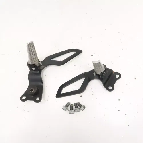 Suzuki DRZ400S - Stock Passenger Foot Peg Set w/ Brackets - 2006 DRZ 400 OEM