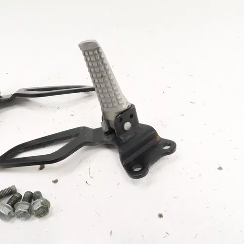 Suzuki DRZ400S - Stock Passenger Foot Peg Set w/ Brackets - 2006 DRZ 400 OEM