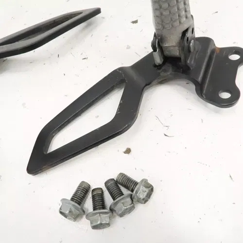 Suzuki DRZ400S - Stock Passenger Foot Peg Set w/ Brackets - 2006 DRZ 400 OEM