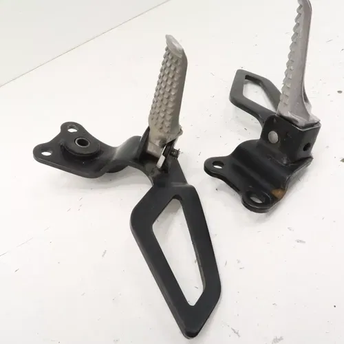 Suzuki DRZ400S - Stock Passenger Foot Peg Set w/ Brackets - 2006 DRZ 400 OEM
