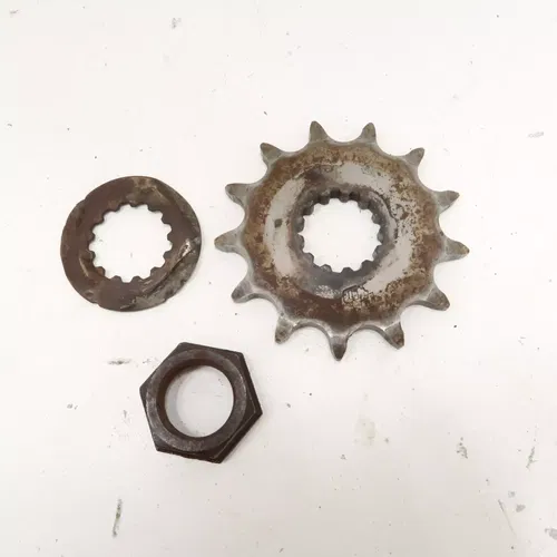 Yamaha YZ450F - Stock 13 Tooth Front Sprocket w/ Washer Nut - 2018 YZ450 OEM