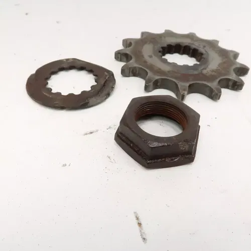 Yamaha YZ450F - Stock 13 Tooth Front Sprocket w/ Washer Nut - 2018 YZ450 OEM