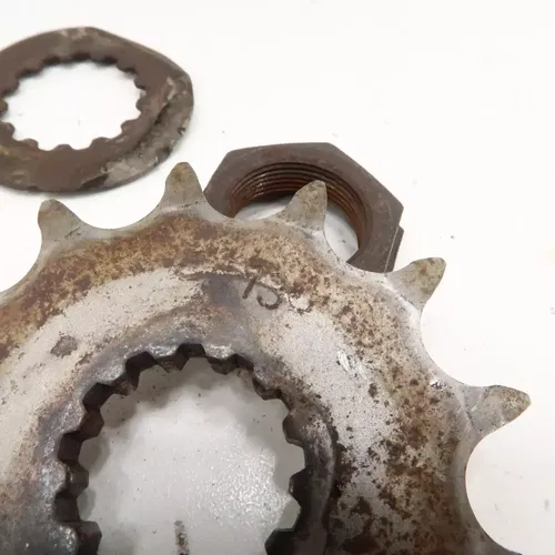 Yamaha YZ450F - Stock 13 Tooth Front Sprocket w/ Washer Nut - 2018 YZ450 OEM