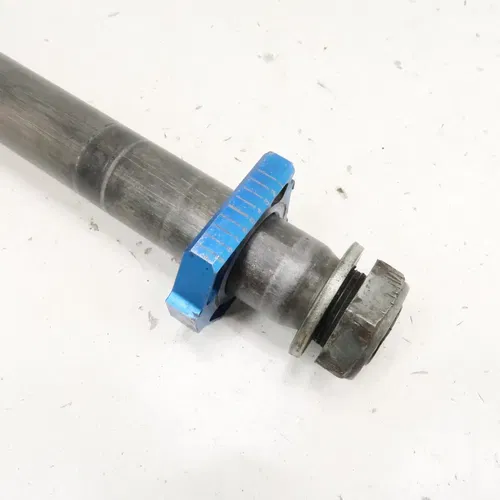 Yamaha YZ450F - Stock Rear Wheel Axle Bolt w/ Blocks - 2014 YZ450 OEM