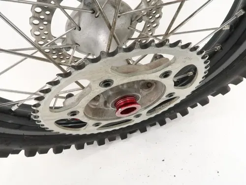 Honda CRF450R - Stock Rear Wheel Rotor Sprocket Black KKE Rim - 2009 CRF450 OEM