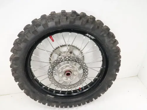 Honda CRF450R - Stock Rear Wheel Rotor Sprocket Black KKE Rim - 2009 CRF450 OEM