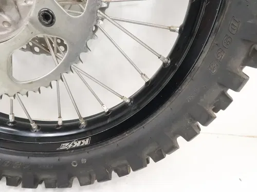 Honda CRF450R - Stock Rear Wheel Rotor Sprocket Black KKE Rim - 2009 CRF450 OEM