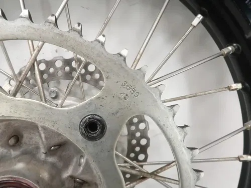 Honda CRF450R - Stock Rear Wheel Rotor Sprocket Black KKE Rim - 2009 CRF450 OEM