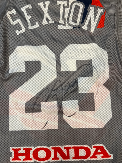 Chase Sexton Supercross Motocross Signed Fox Honda Jersey COA Proof Autographed. - Coast to Coast Collectibles Memorabilia - #sports_memorabilia#- #