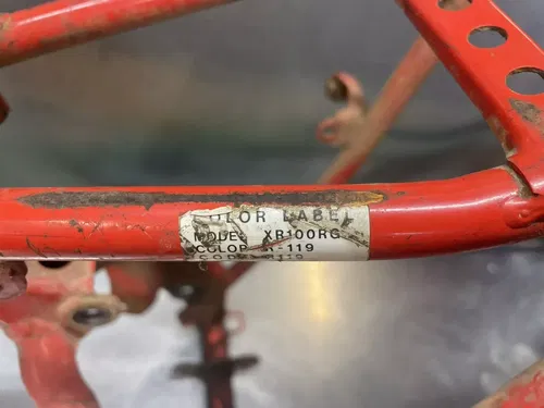 1986 Honda XR100 Frame