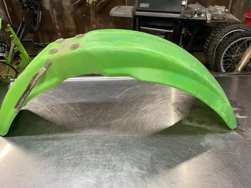 91 Kawasaki KDX250 KDX 250 OEM Front Fender Plastic Fairing Guard 92 93 94