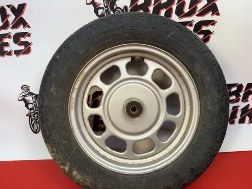 2005 Honda CH80 Elite 80 CH 85-07 Front Wheel Rim Tire Original OEM Silver