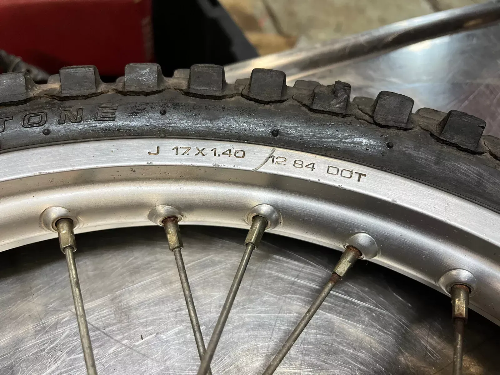 1985 Yamaha YZ80 YZ 80 Front Wheel Rim D.I.D