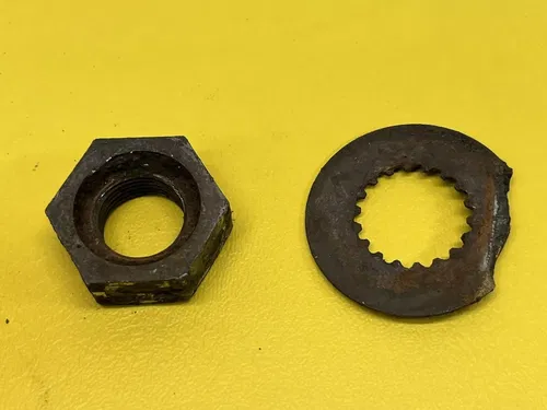 1982 Suzuki PE175 PE 175 Sprocket Retainer Washer Nut