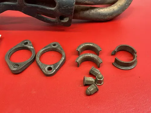 1988 Honda XR250R XR250 XR 250 Exhaust Header and Heat Shield