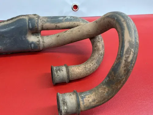 1988 Honda XR250R XR250 XR 250 Exhaust Header and Heat Shield