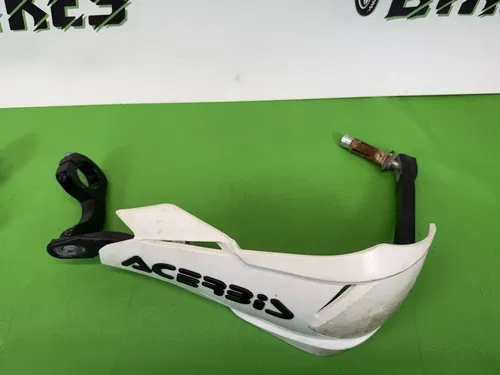 2011 Kawasaki KX250F KX 250F Acerbis Hand guards Bark Busters White