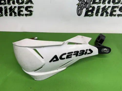 2011 Kawasaki KX250F KX 250F Acerbis Hand guards Bark Busters White