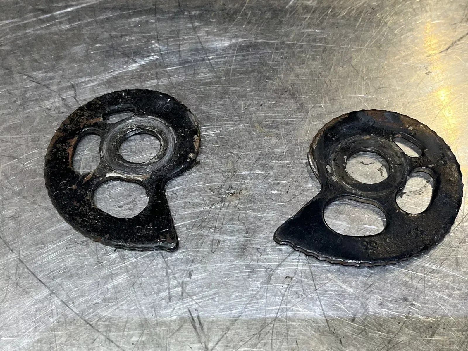 1993 Honda XR250L XR250 Rear Axle Chain Adjusters