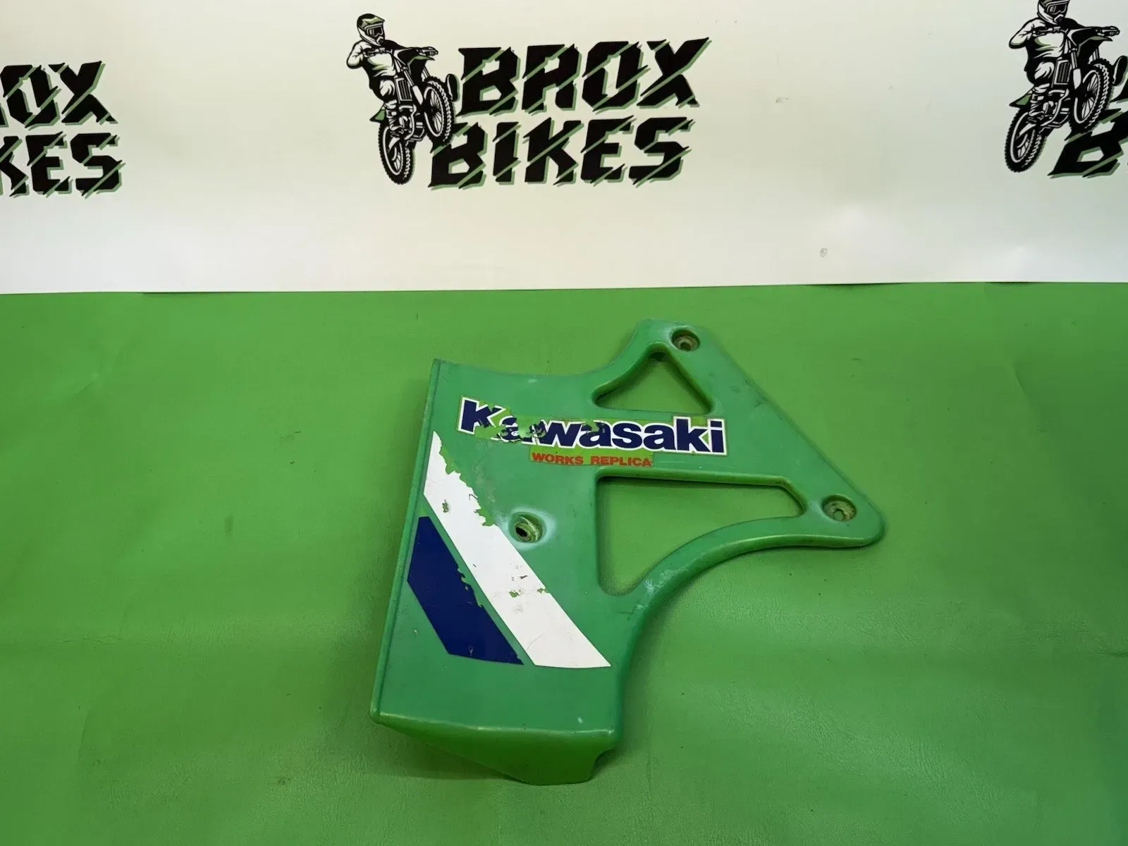 Kawasaki OEM Left Radiator Shroud Works Replica 1986 KX250 KX500 KX 250