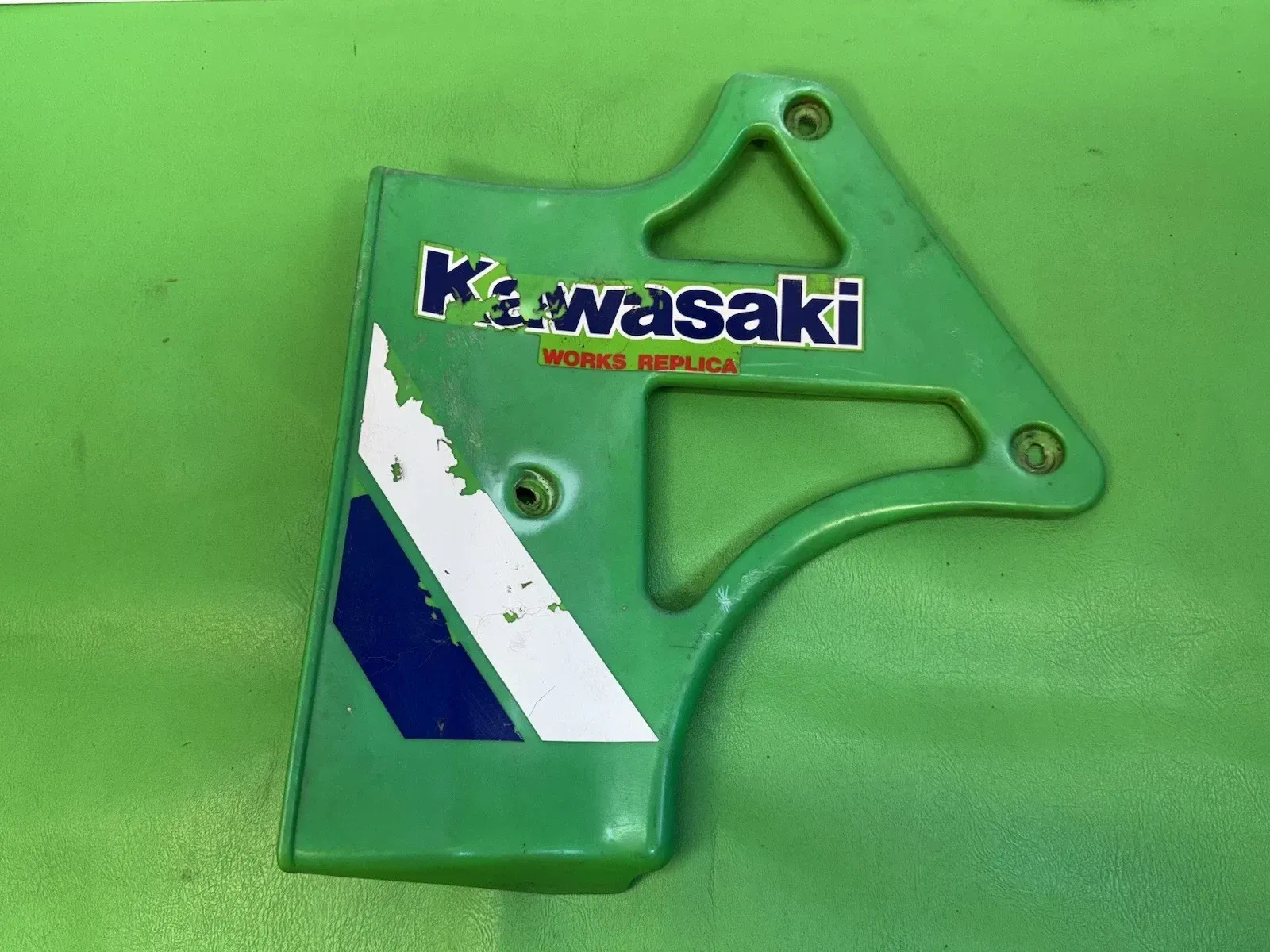 Kawasaki OEM Left Radiator Shroud Works Replica 1986 KX250 KX500 KX 250