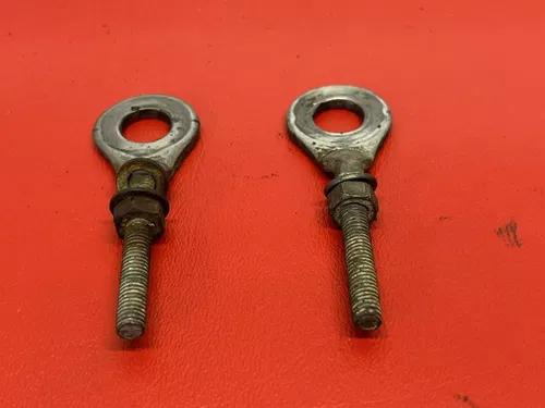 1985 Honda XR80R XR80 Rear Axle Chain Pullers Adjusters