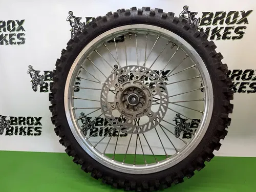 2000 Kawasaki KDX200 KDX 200 95 - 06 Takasago Front Wheel Rim Tire Hub OEM 21”