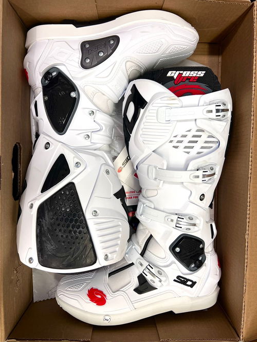 Sidi Crossfire 3 SRS Boots - White - EU 42 / US 8.5